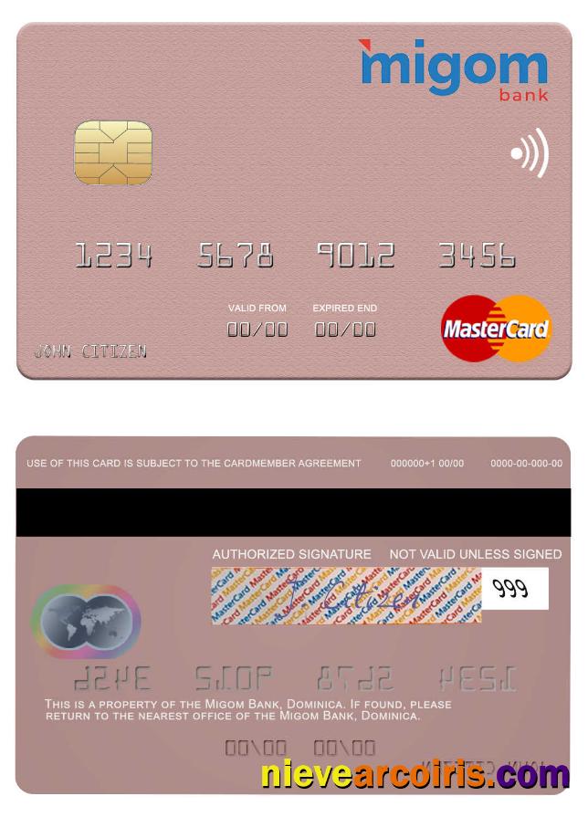 Dominica Migom Bank mastercard